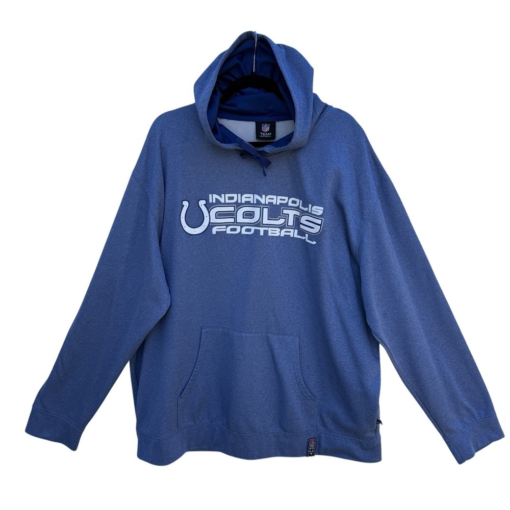 L NFL Team Apparel Indianapolis Colts Football Cozy Hoodie Mens Streetwear